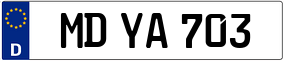 Trailer License Plate